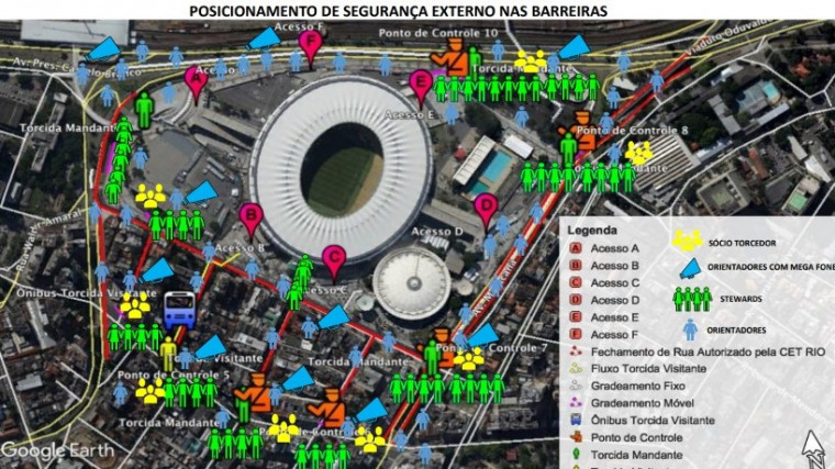 Flamengo apresenta operação para jogo contra Emelec, no Maracanã