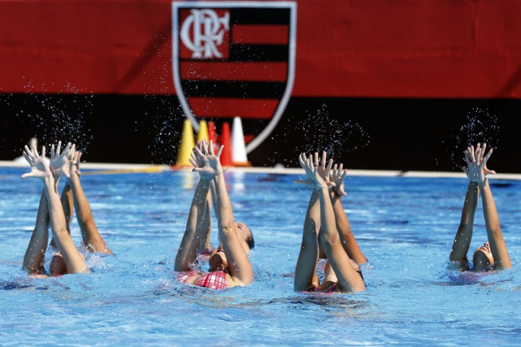 Atletas rubro-negras representarão o Brasil no Pan-Americano de Nado Artístico. Foto: Staff / Flamengo Atletas rubro-negras representarão o Brasil no Pan-Americano de Nado Artístico. Foto: Staff / Flamengo