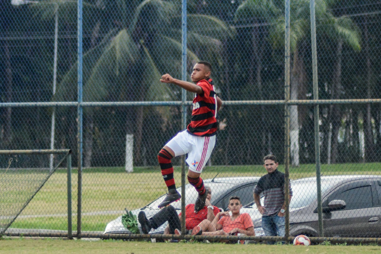 Jean entrou na etapa complementar e marcou o segundo gol do Flamengo na partida. Foto: Alexandre Neto / fotodojogo